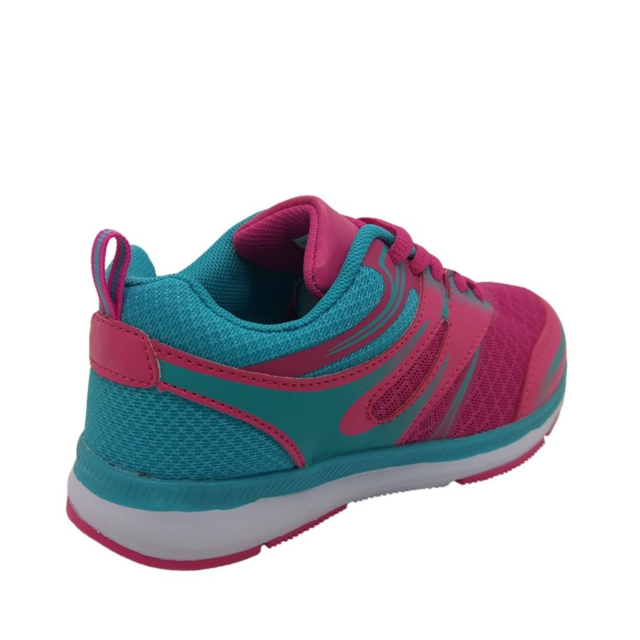 Kids Bolt Runners | Bolt Storm Girls Youth Sneaker Lace Up Lightweight Soft Mesh Upper Pink