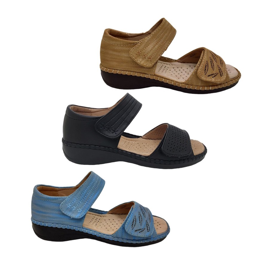 Women Aerocushion | Aerocushion Moose Ladies Sandal Adjustable Back In Flexible Lightweight Comfort