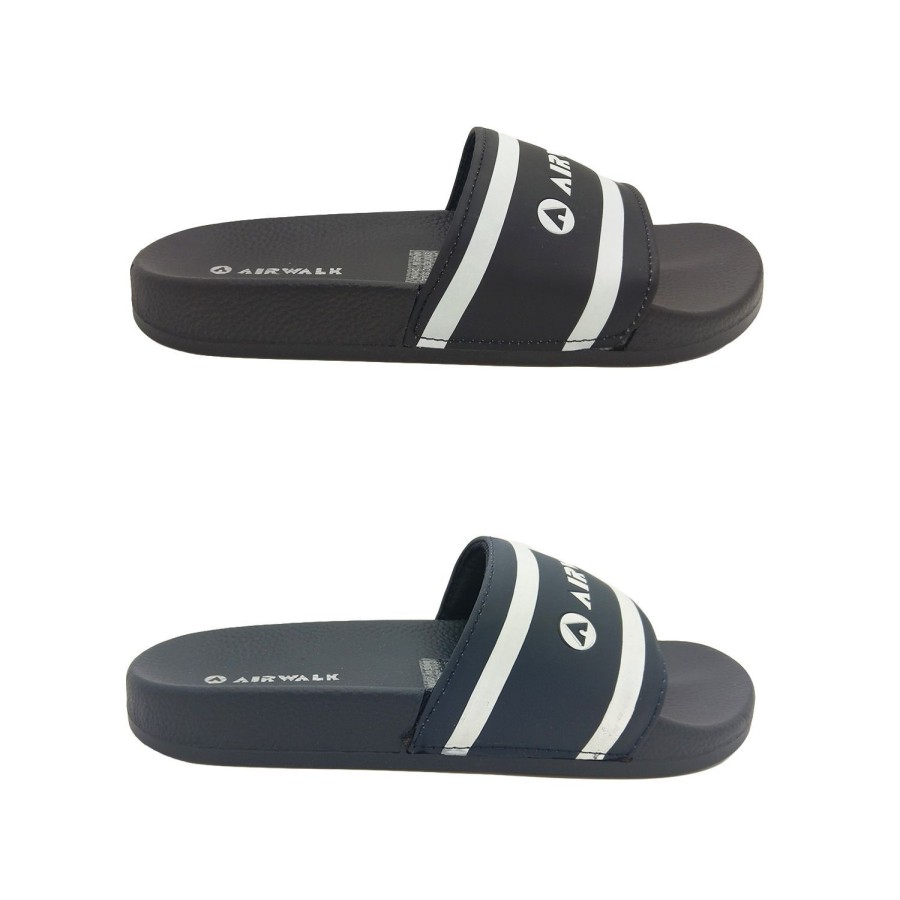 Kids Airwalk Sandals | Airwalk Surf Youth Slides Lightweight Comfortable Footbed Scuff Sizes 3-6