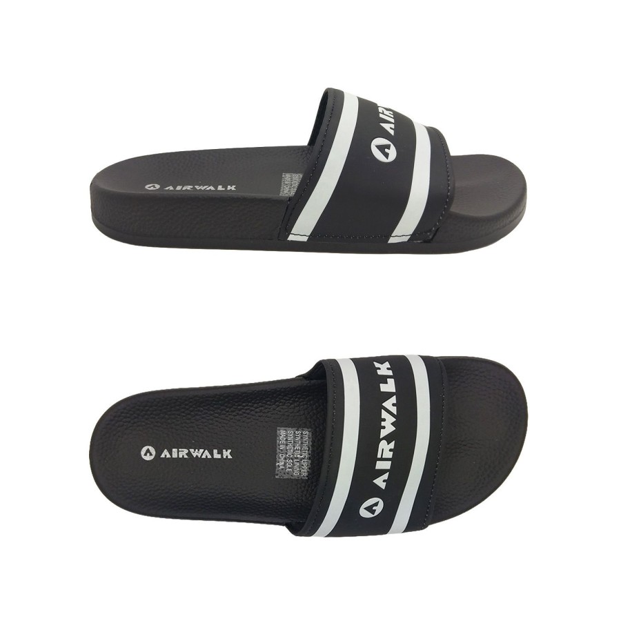 Kids Airwalk Sandals | Airwalk Surf Youth Slides Lightweight Comfortable Footbed Scuff Sizes 3-6