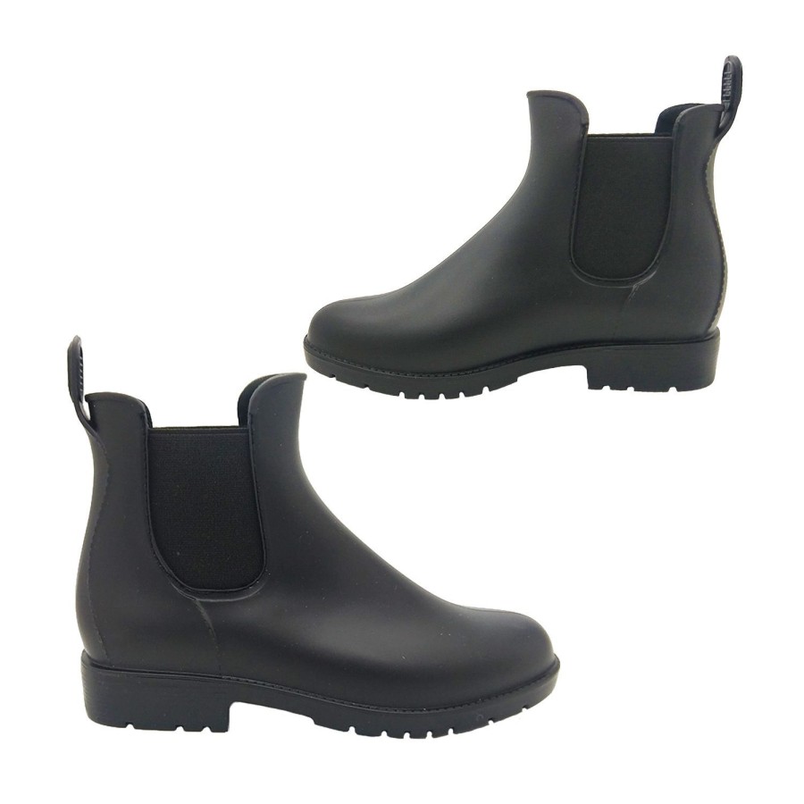 Women Aussie Gumboot | Ladies Gumboots Aussie Gumboot Rider Ankle Boot Rainboot Elastic Panels