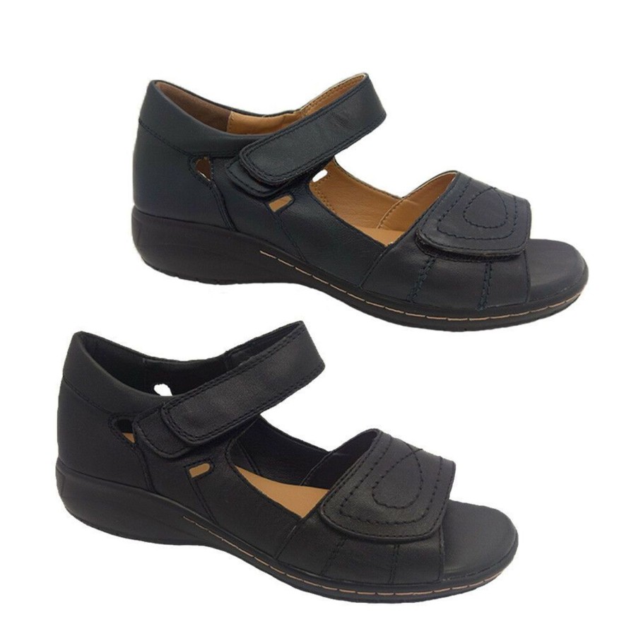 Women Jemma | Ladies Shoes Jemma Filly Leather Comfort Sandal Adjustable Size 6-11