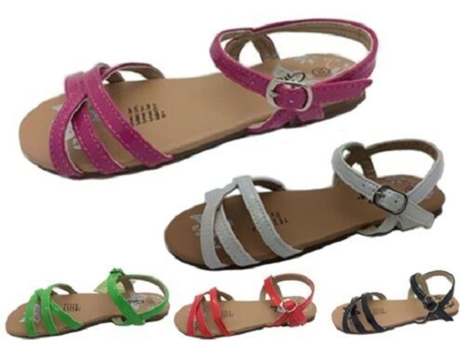 Kids Grosby Sandals | Girls Shoes Grosby Tess Patent Sandals Size 10-5 New