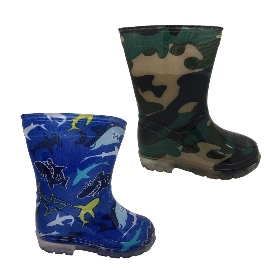 Kids Aussie Gumboot Boots | Childrens Rain Boots Aussie Gumboot Splash Printed Boys Outdoor Wellies