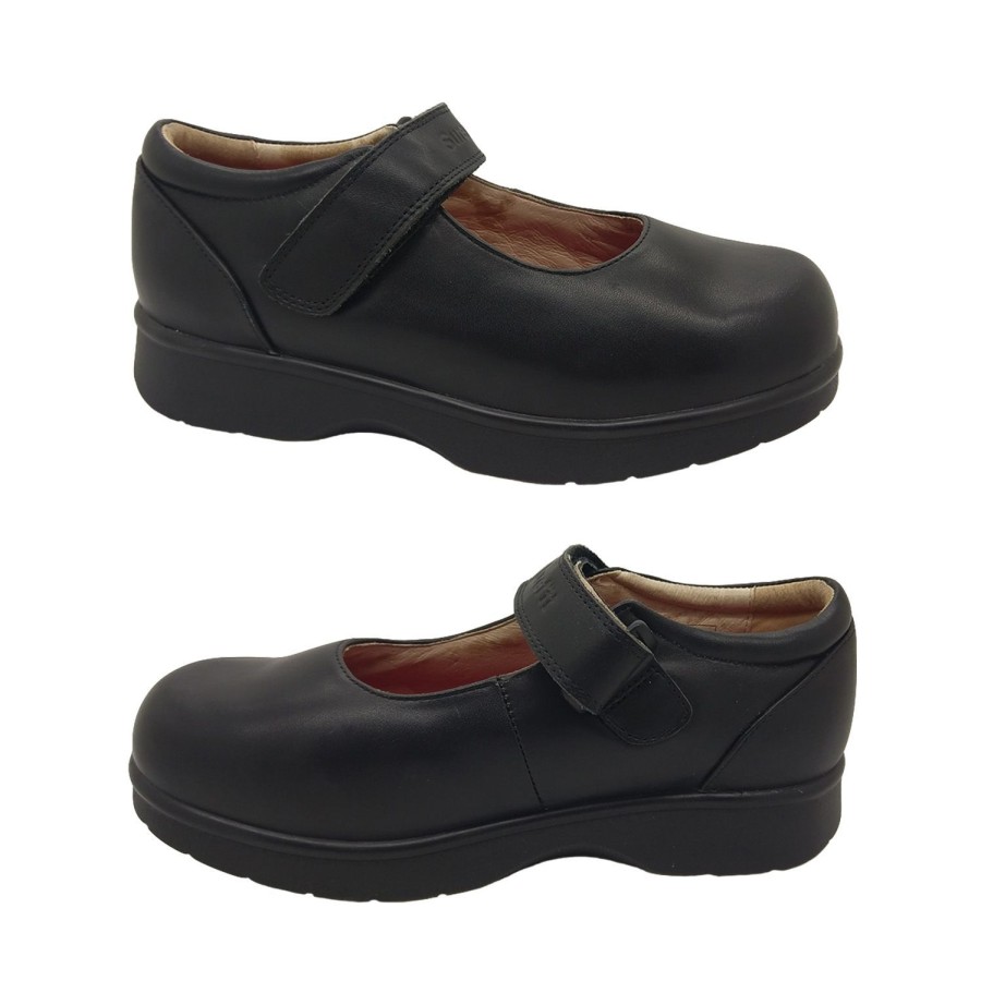 Women Surefit | Surefit Mr 106 Series Specialist Orthopedic Shoes Mary Jane Extra Depth Orthotic Black