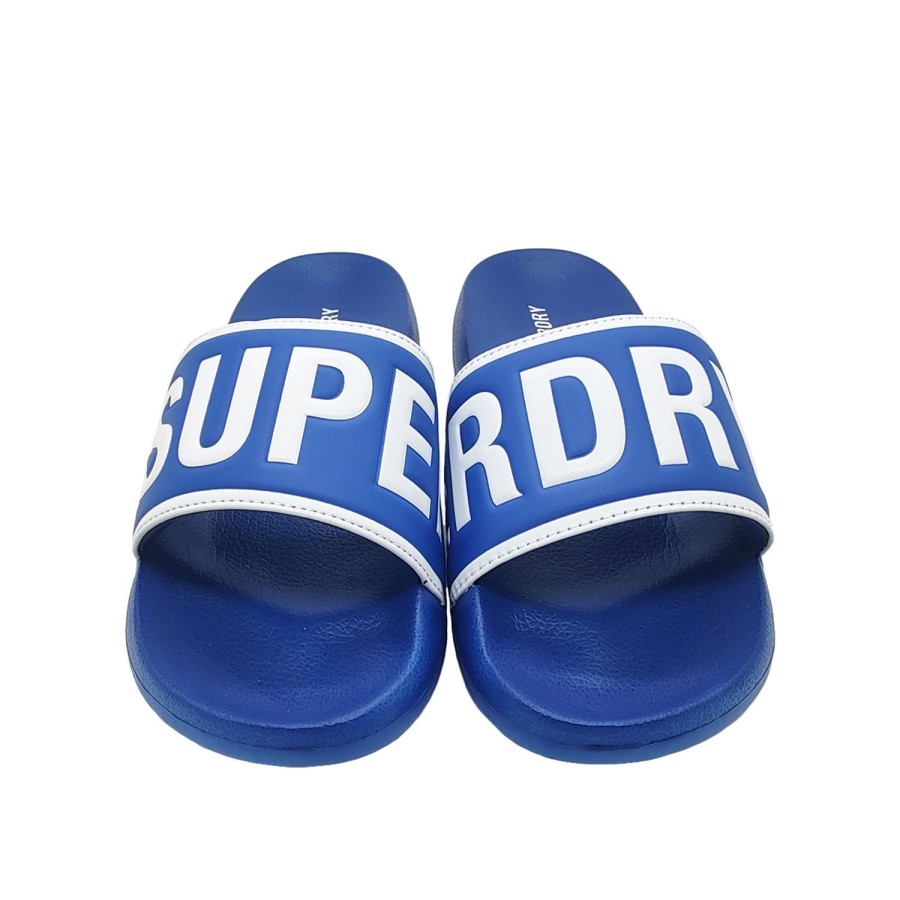 Men Superdry | Superdry Code Core Pool Slide Mens Shoes Slides Slip On Light Summer Style