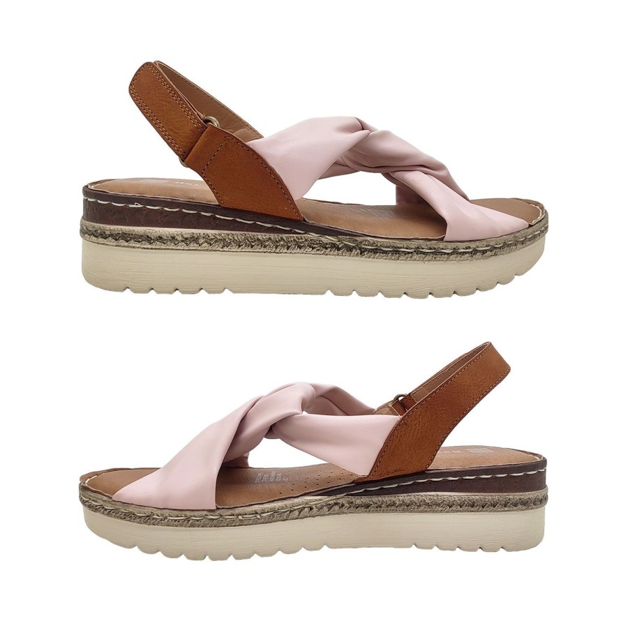 Women Bay Lane | Bay Lane Cairns Ladies Shoes Sandals Summer Slingback Comfort Wedge Sole