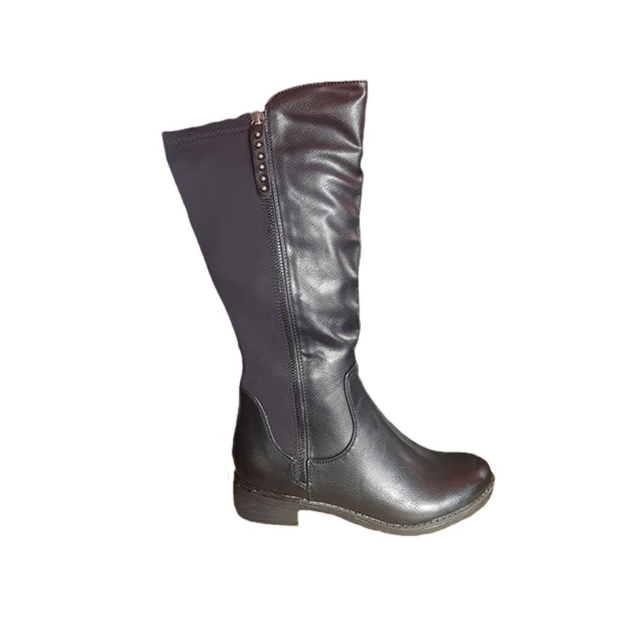 Women No Shoes | Ladies Boots No Shoes Silvia Or Boot Elastic Back 3/4 Length 6-11