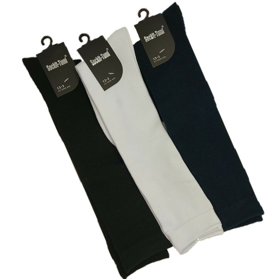 Kids Sockit-Tumi School | Girls School Knee High Cotton Socks Plain Colours 3 Pair Pack