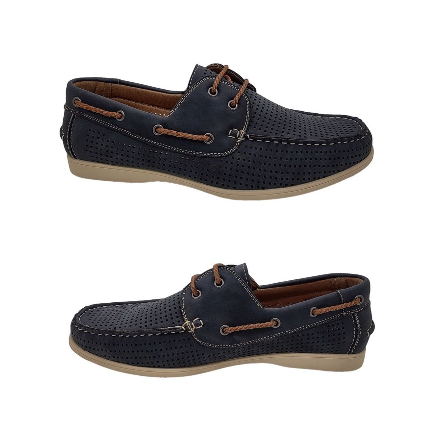 Men Woodlands | Woodlands Carlton Mens Shoes Boat Shoe Style Casual Comfortable Summer Wear