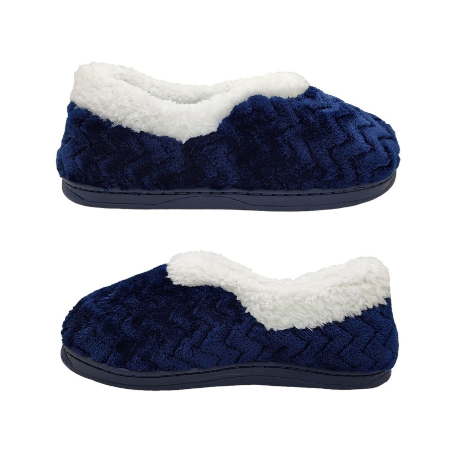 Women Grosby | Grosby Eugenie Invisible Support Ladies Slipper Slip On Furry Lined Cushioned