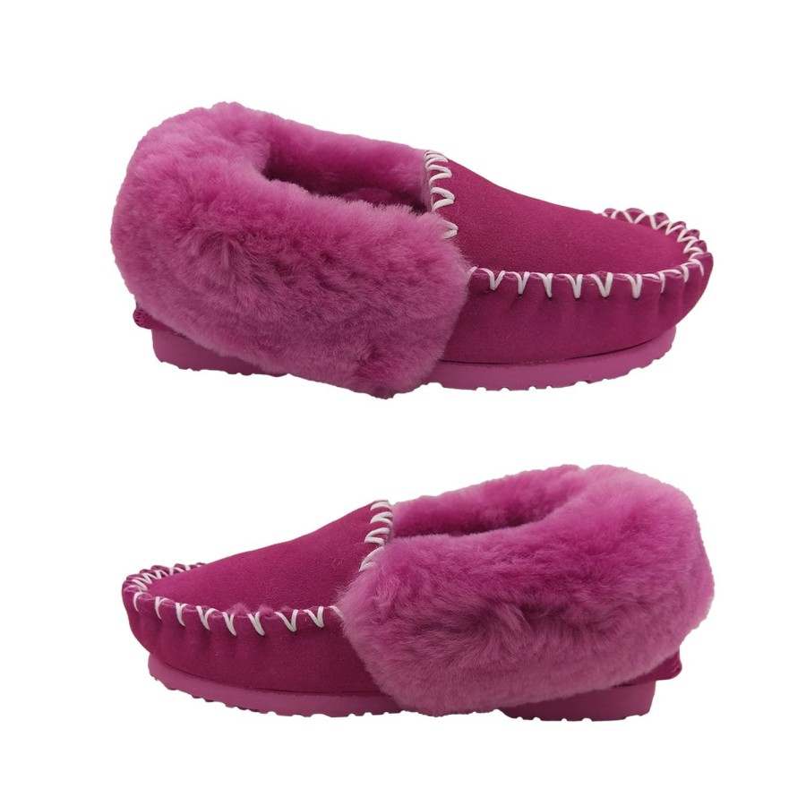 Women Buster | Buster Moccies Ladies Moccasins Slippers Australian Made Classic Sheepskin Upper