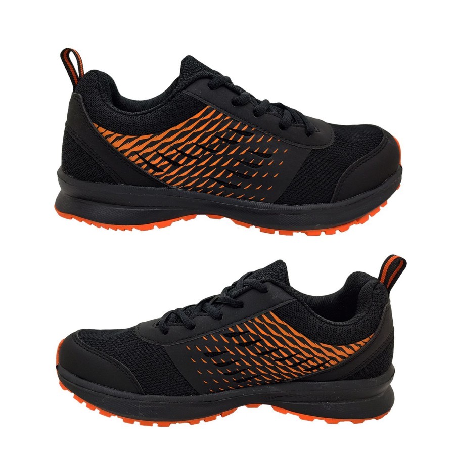 Men Bolt | Bolt Cole Mens Shoes Trainer Casual Sneaker Style Mesh Upper Lace Up Lightweight Black