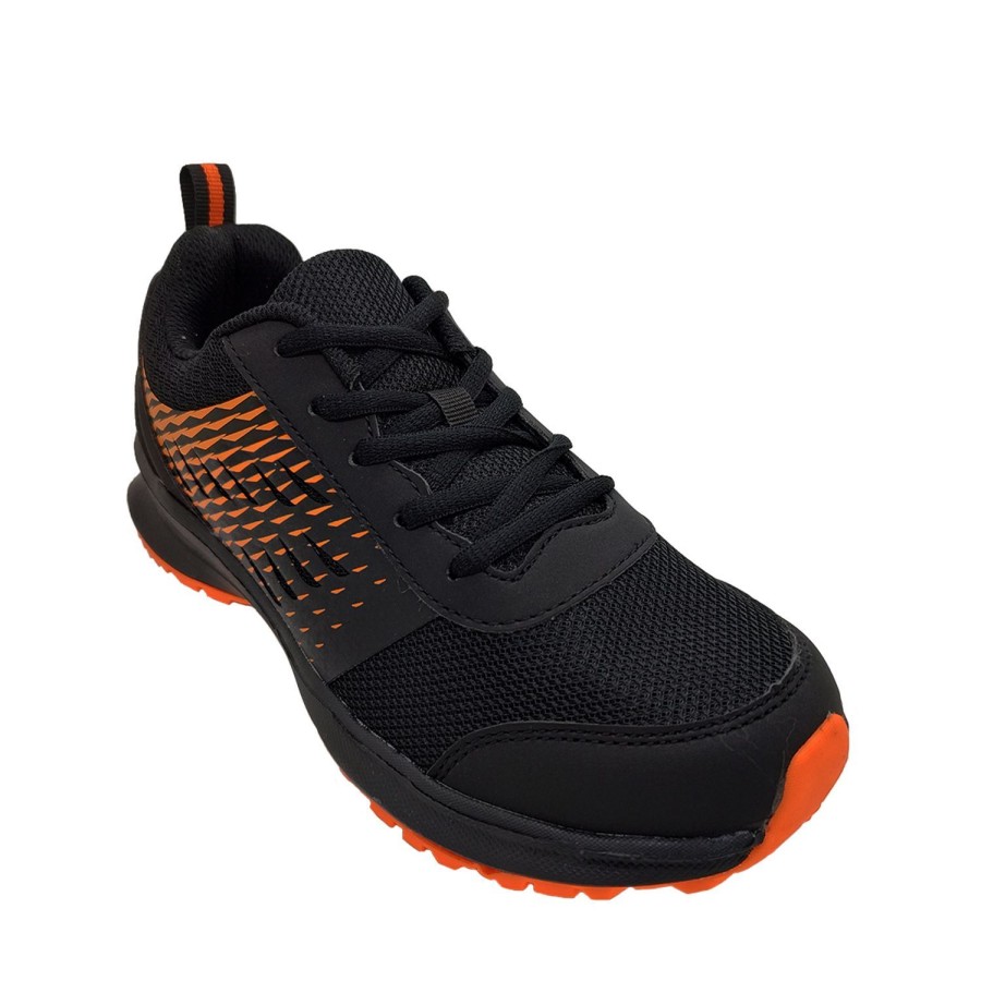 Men Bolt | Bolt Cole Mens Shoes Trainer Casual Sneaker Style Mesh Upper Lace Up Lightweight Black