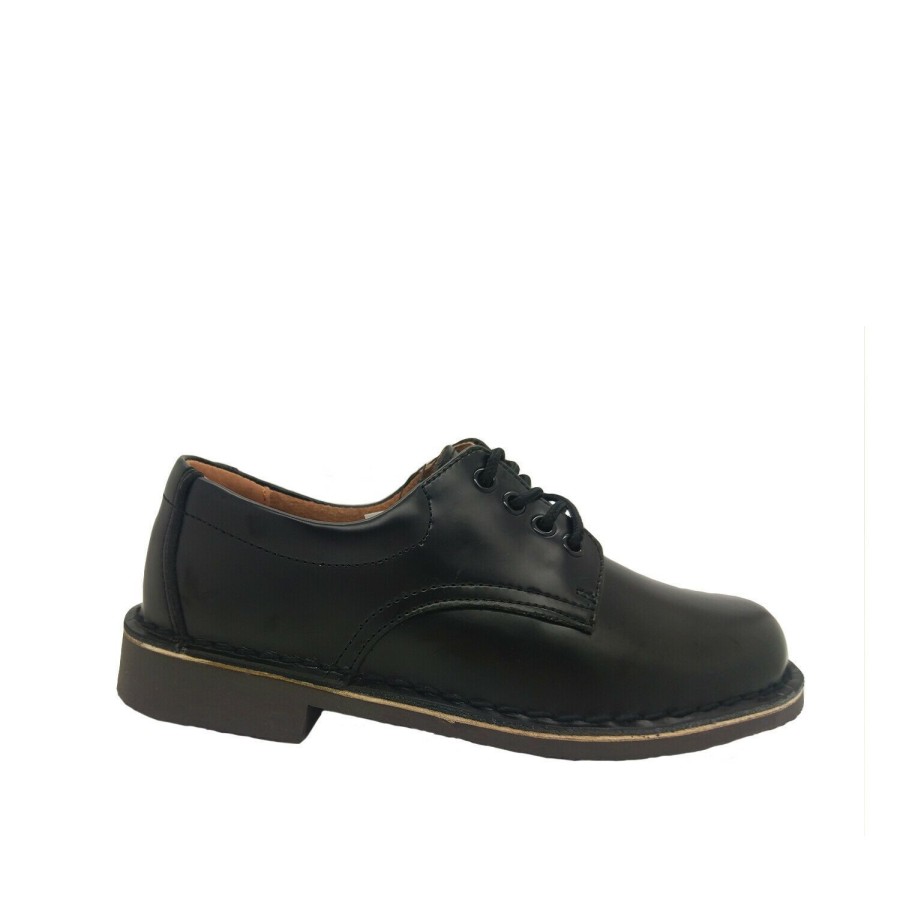 Women Wilde | Ladies School Shoes Wilde Janna Leather Wide Fit Lace Up Size Au 5-12