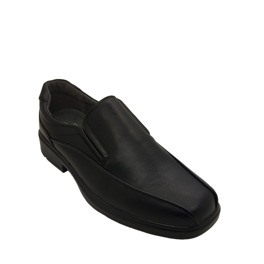 Men Gianni | Gianni James Mens Shoes Slip On Dress Work Style Smooth Finish Upper Black