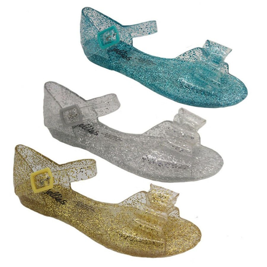 Kids Jellies Sandals | Girls Sandals Jellies Skittle Buckle Up Peep Toe Shoes 11-4 Bow