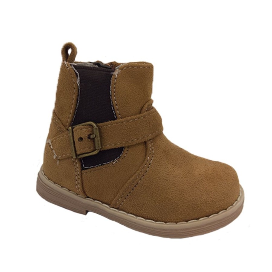 Kids Grosby Boots | Boys Toddler Boots Grosby Altitude Microsuede Side Zip Boot Shoe Size Au4-10 Tan