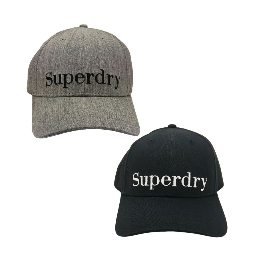 Accessories Superdry | Superdry Embroidery Cap All Fabric Adjustable Back One Size