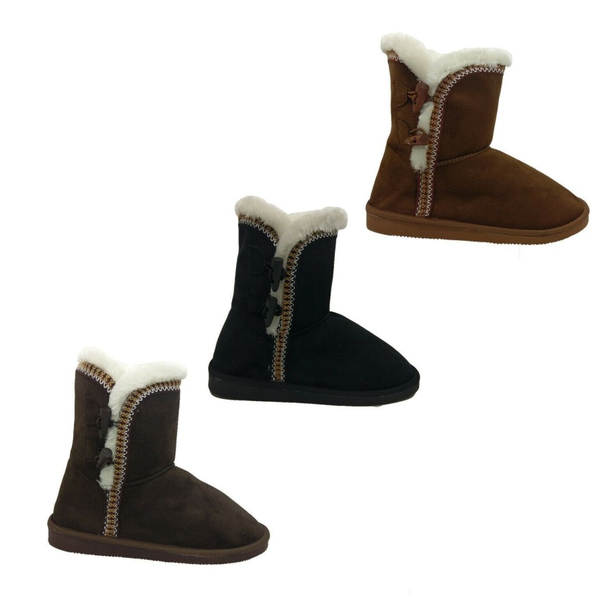 Women Sissi | Ladies Slippers Sissi Winter Boot Faux Fur Lined Slipper Pull On Warm Size 37-42