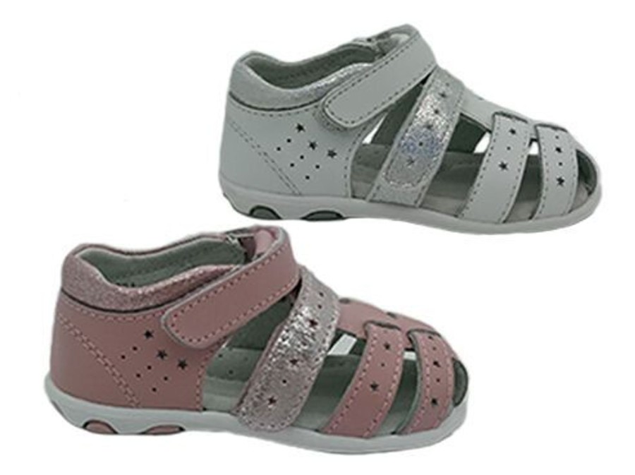 Kids Surefit Sandals | Girls Shoes Surefit Bug Covered Toe Or Leather Sandal Uk Size 4-9 New