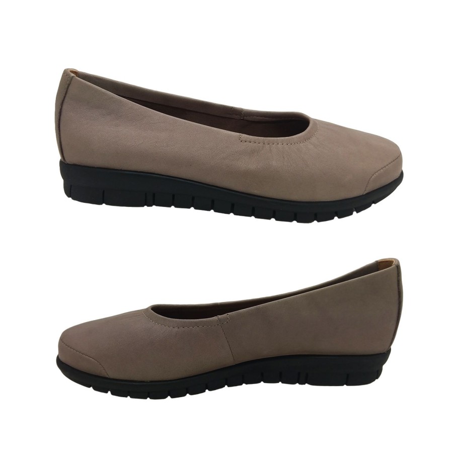 Women Jemma | Jemma Sandra Ladies Shoes Soft Leather Ballet Flat Comfort Flex Sole Work