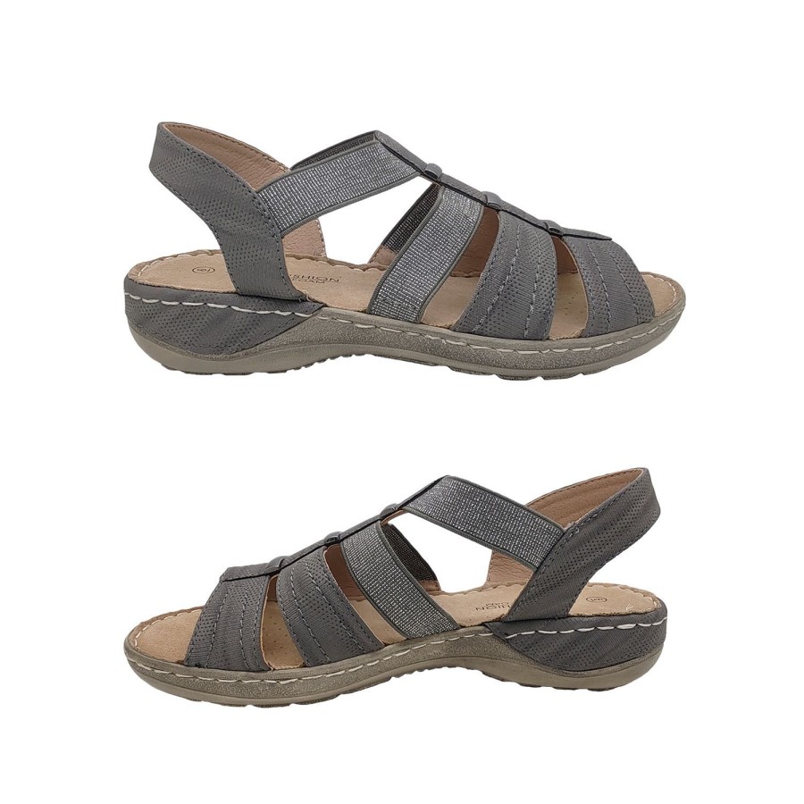 Women Aerocushion | Aerocushion Mavid Ladies Shoes Strappy Sandals Slingback Lightweight Cushioned