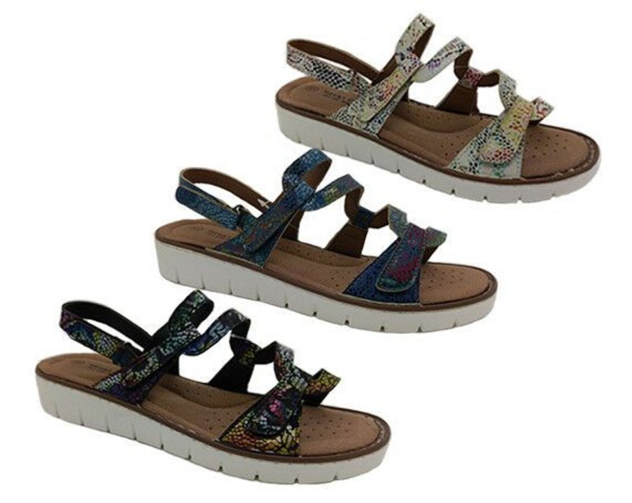 Women Step on Air | Ladies Sandals Step On Air Wonder Adjustable Multi Colour Lightweight Size 6-10