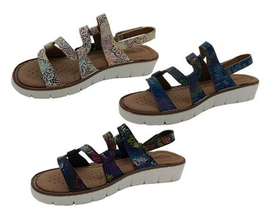 Women Step on Air | Ladies Sandals Step On Air Wonder Adjustable Multi Colour Lightweight Size 6-10