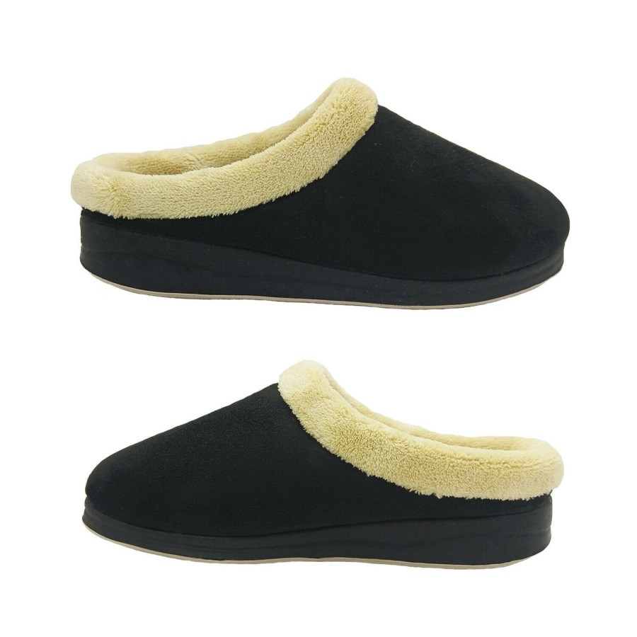 Women Panda | Ladies Slippers Panda Endy Slip On Mule Slipper Soft Memory Foam Comfy 5-10