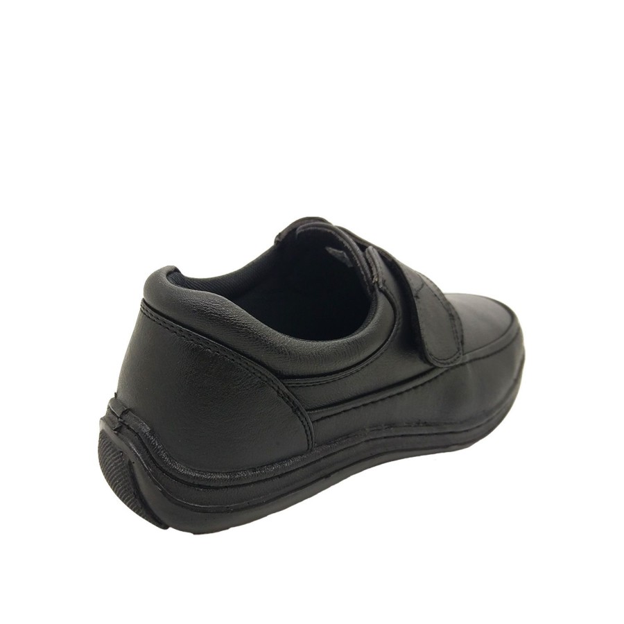 Men Woodlands | Woodlands Sigmund Mens Hook And Loop Tab Casual Work Shoe Lightweight Size 6-12 Black