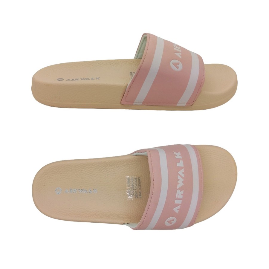 Women Airwalk | Airwalk Surf Ladies Slides Lightweight Comfortable Footbed Scuff Sizes Uk 3 - 9