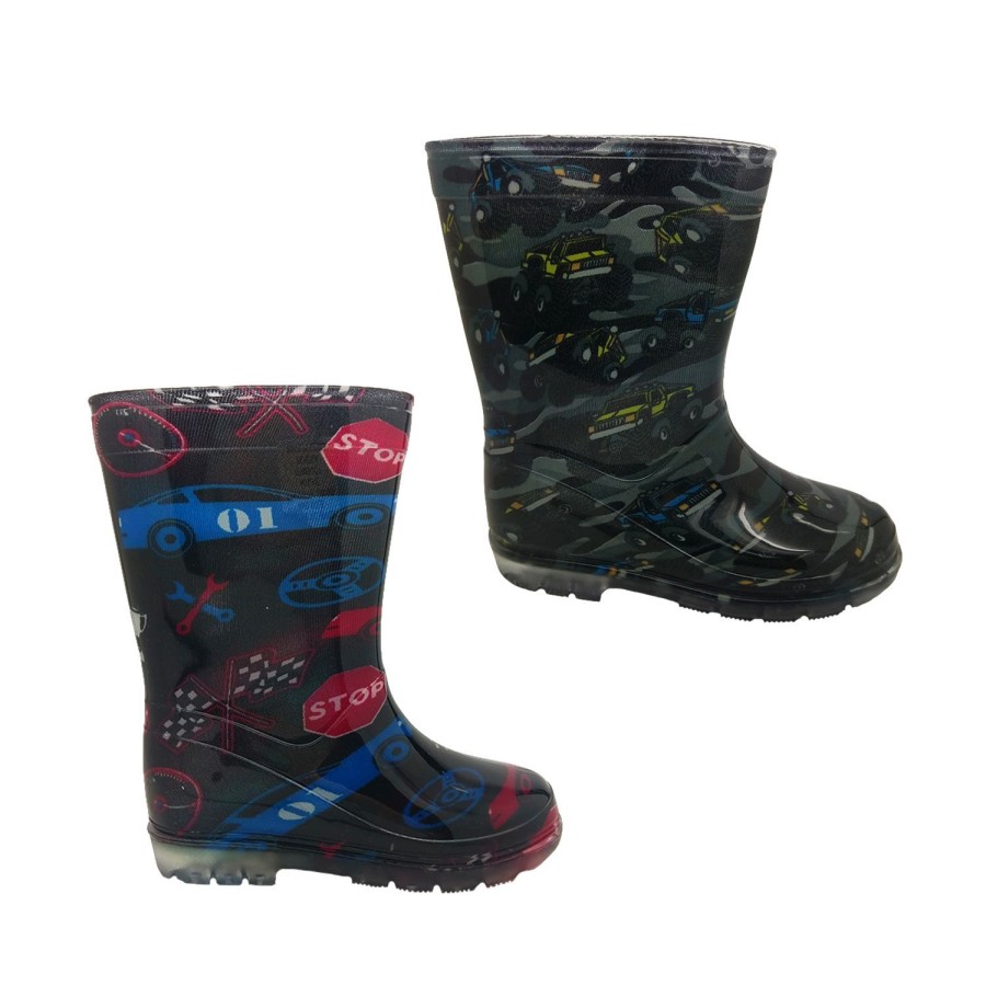 Kids Aussie Gumboot Boots | Childrens Rain Boots Aussie Gumboot Splash Printed Boys Outdoor Wellies