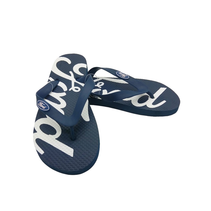 Men Ford | Mens Shoes Ford Thongs Slip On Flip Flops Traditional Ford S-Xl Blue