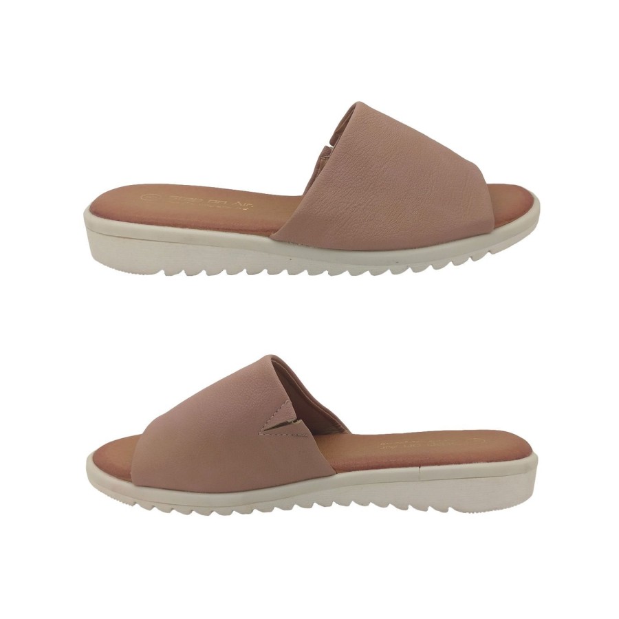 Women Step on Air | Step On Air Ziggy Ladies Sandal Slide Slip On Cushioned Insole Flat Sole