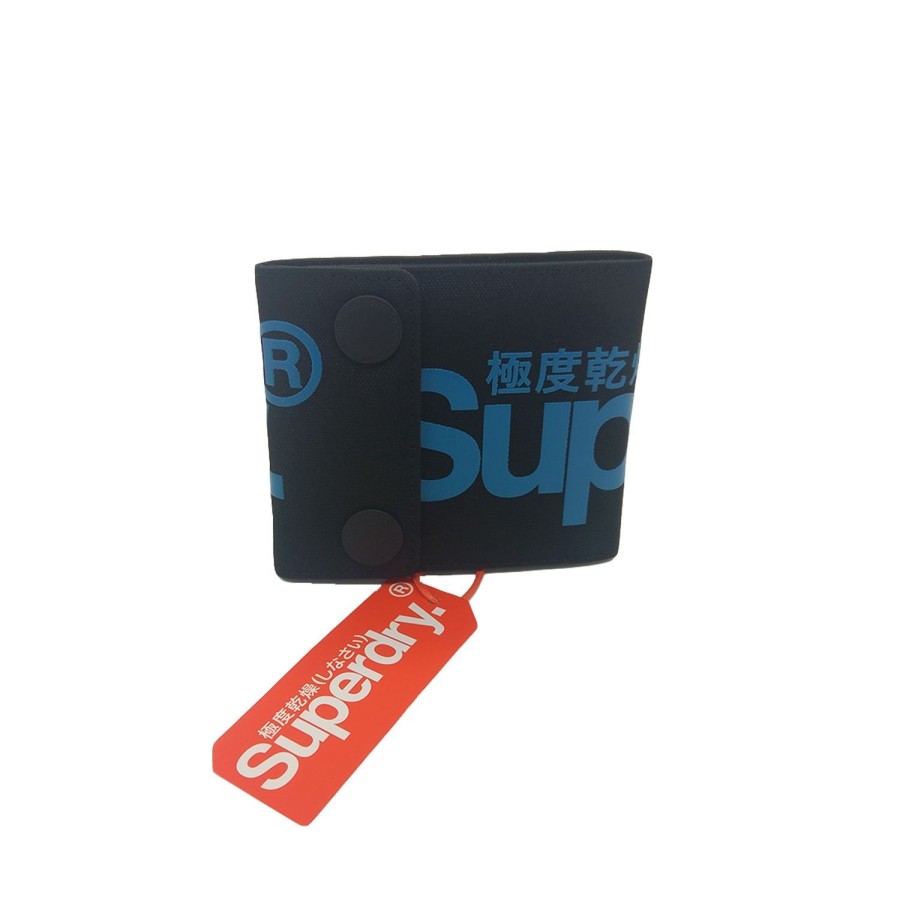 Accessories Superdry | Superdry 2 Popper Wallet Double Press Stud Internal Card Cash Zip Pocket