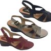 Women MG | Ladies Shoes Leather Mg Fern Sandals Or Wedge Shoe Size 5-10