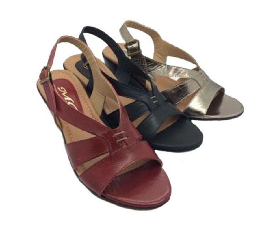 Women MG | Ladies Shoes Leather Mg Fern Sandals Or Wedge Shoe Size 5-10