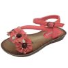 Kids Pro Active Sandals | Girls Sandals Proactive Rita Coral Pink Buckle Up Sandal Flower Size 6-12 Pink Multi