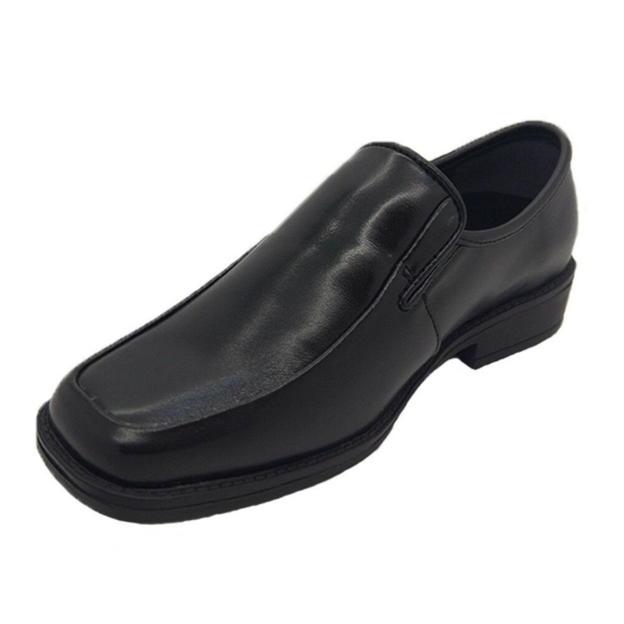 Kids Oxford Dress/Formal | Boys Shoes Youth Oxford Paul Slip On Formal Dress School Shoe Size11-5 New Black