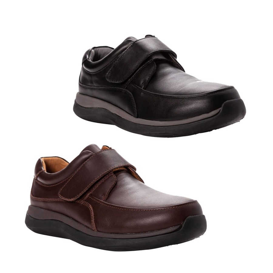 Men Propet | Propet Parker Mens Comfort Shoe Leather Upper 3E Wide Fit Single Tab