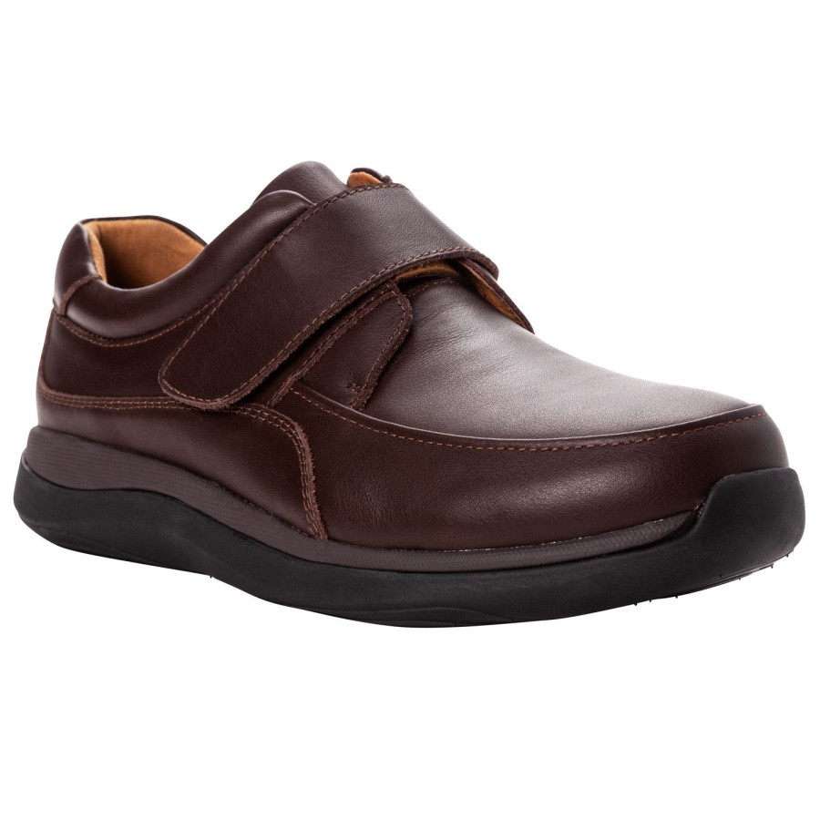 Men Propet | Propet Parker Mens Comfort Shoe Leather Upper 3E Wide Fit Single Tab