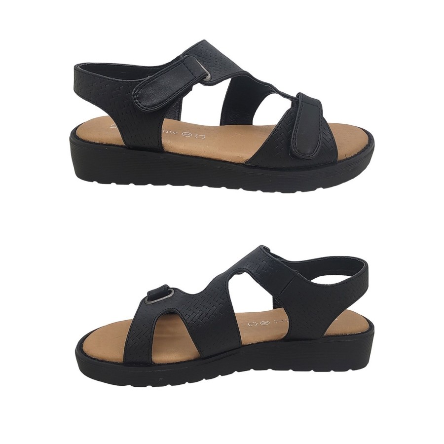 Women Bay Lane | Bay Lane Banksia Ladies Sandals Summer Comfort Sole Adjustable Tab Open Style