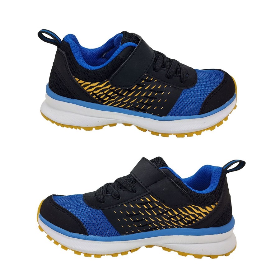 Kids Bolt Runners | Bolt Dash Boys Youth Shoes Casual Trainer Light Flex Sole Hook And Loop Blue