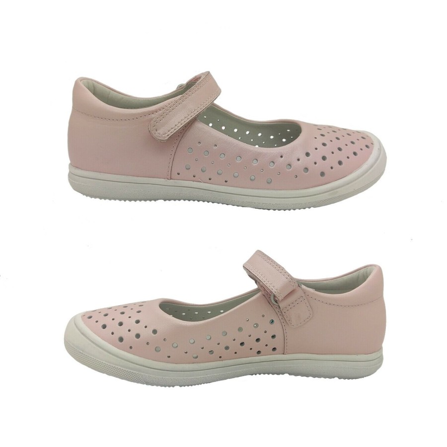 Kids Surefit Casual | Girls Shoes Surefit Evie Leather Mary Jane Flats Hook And Loop Size Eu 27-35