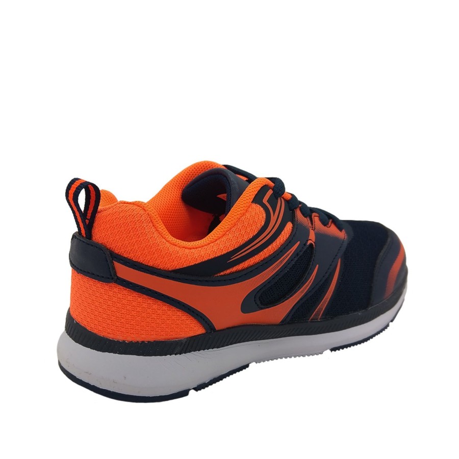 Kids Bolt Runners | Bolt Storm Boys Youth Sneaker Lace Up Lightweight Soft Mesh Upper Navy