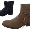 Women No Shoes | Ladies Boots No Shoes Laces Or Lace Up Microfibre Ankle Boot 6-11