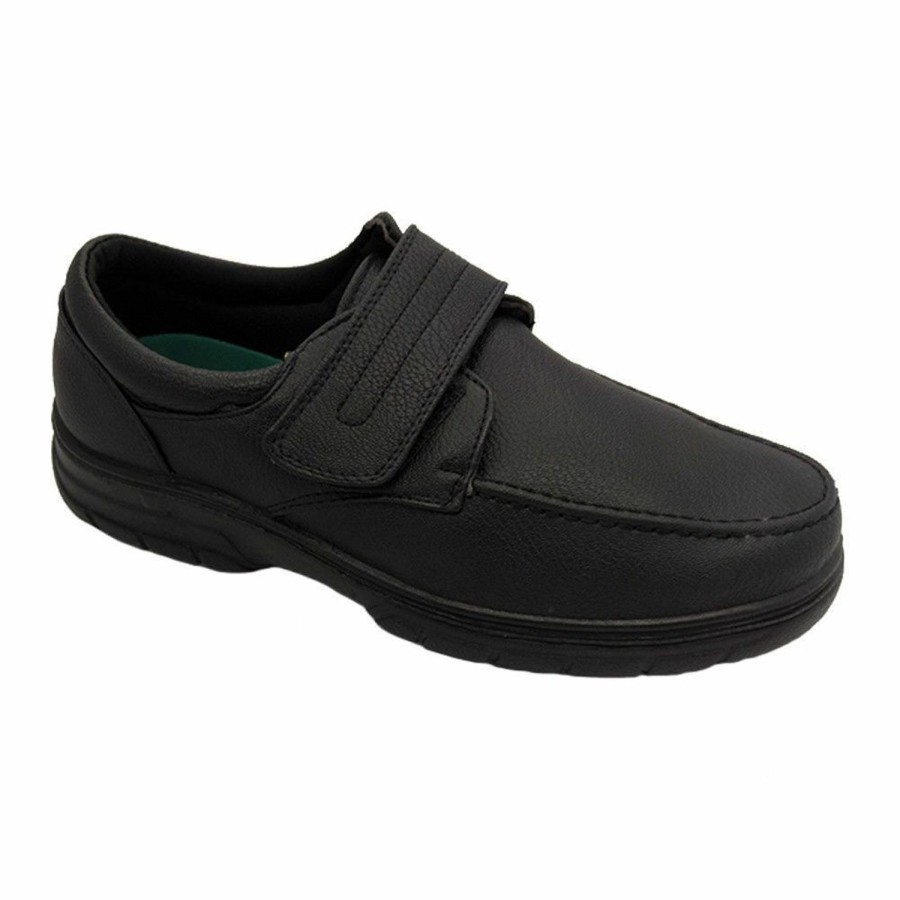 Men LeBonne | Mens Shoes Lebonne Comfort Owen Hook And Loop Tab Lightweight Size 6 -12 New Black