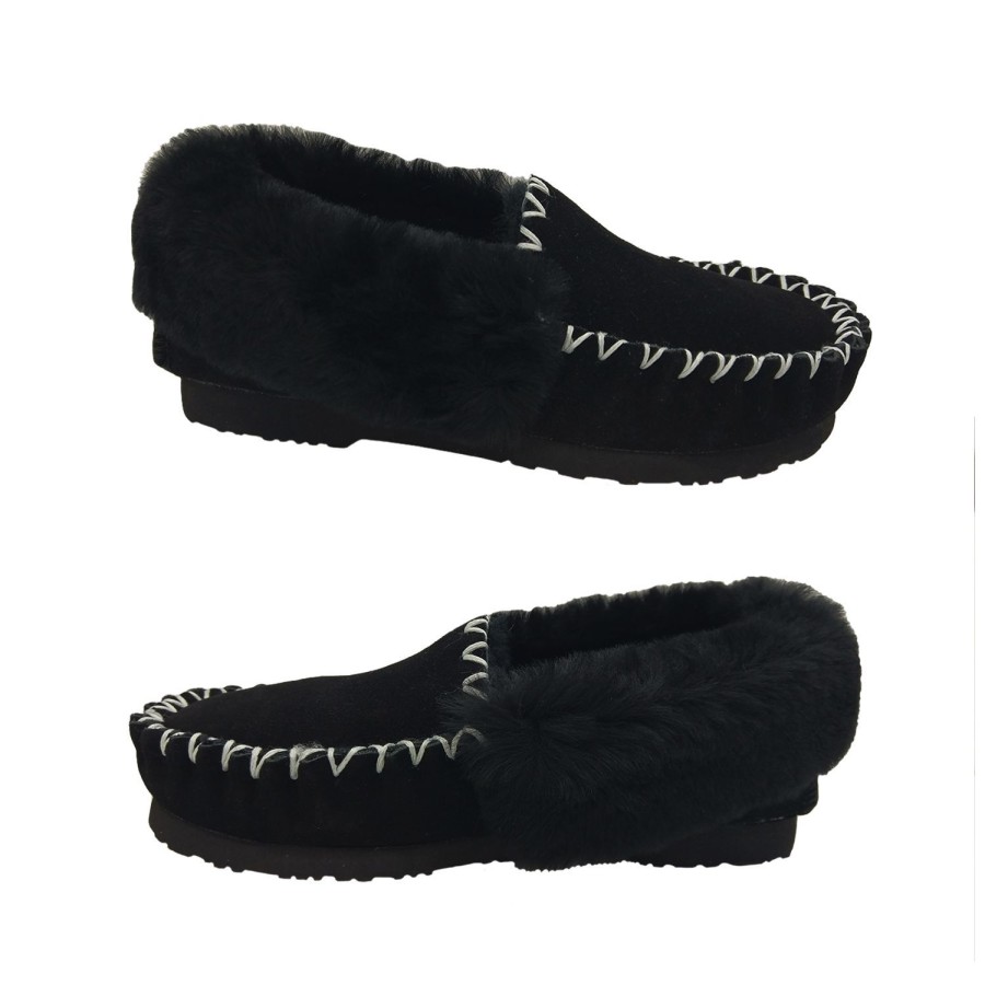 Men Buster | Buster Moccies Mens Moccasins Slippers Australian Made Classic Sheepskin Uppers