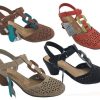 Women Step on Air | Ladies Shoes Soa Blonde Black Coral Tan Bone Multi Covered Toe Size 6-10 Sandals